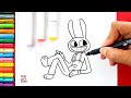 Cómo dibujar a JAX relajado (Circo Digital) | How to draw Jax Relaxed (The Amazing Digital Circus)
