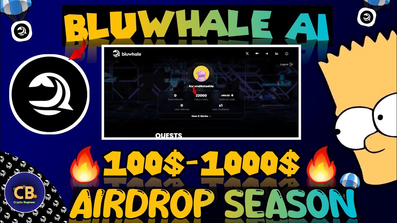 Bluwhale Airdrop | Earn $BLUAI token | How to Join Bluwhale AI Project | -  YouTube