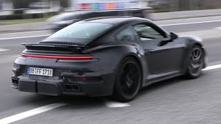 2024 PORSCHE 992.2 CARRERA AND TURBO S SPIED TESTING AT THE NÜRBURGRING