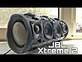 JBL Xtreme 2 - EXTREMELY POWERFUL BASS TEST!?! "Low Frequency Mode"