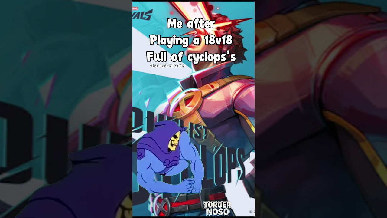 This new 18v18 game mode with all cyclops is awesome #shortsfeed #gaming #memes #marvelrivals