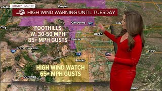 Fierce wind gusts rip across the Front Range foothills, metro Denver