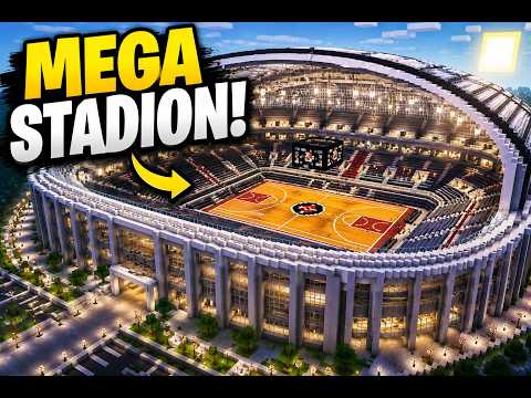Zbudowałem MEGA stadion halowy w Minecraft!