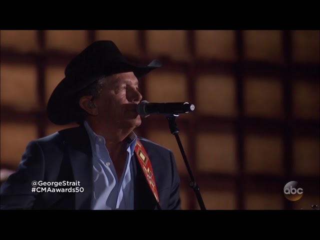 Alan Jackson u0026 George Strait sing Remember When u0026 Troubadour live 2016 CMA 50th concert HD 1080p class=