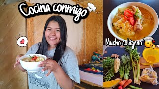 Cocina conmigo‍|Caldo de colágeno| sopa de pollo a mi estilo