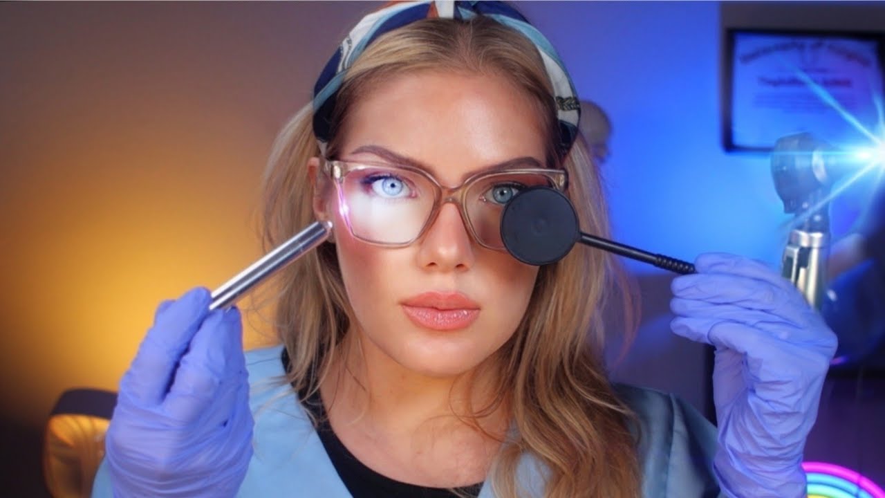 ASMR 100+ min Night Nurse Otoscope Up Close Ear to Ear Whispers: Feel the Binaural Tingles, Sleep