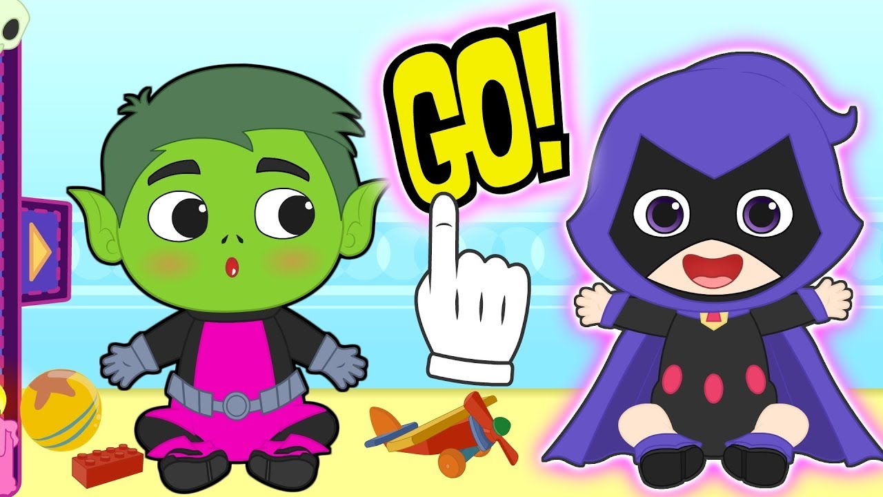 BEBE LILY Se disfraza de la superheroina de los titanes 💥 Dibujos animados infantiles en español