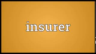 Insurer Meaning | Wordogram