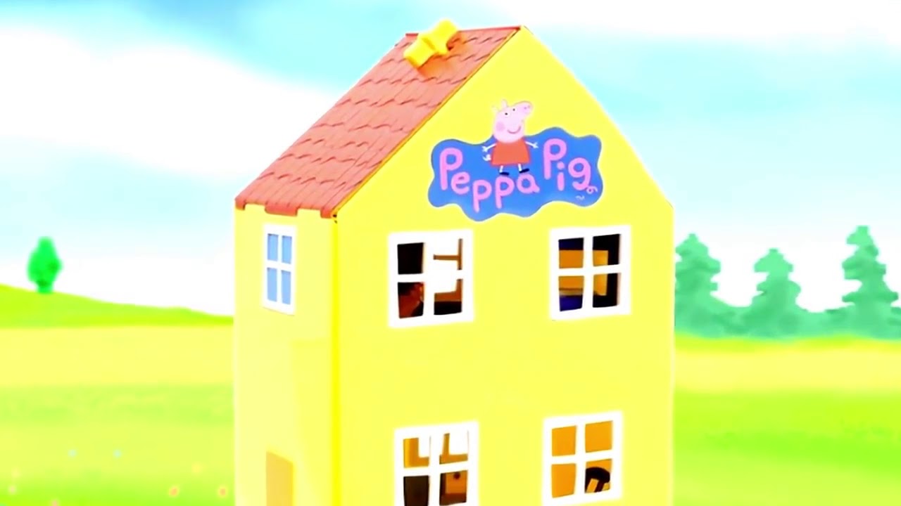 Дом свинки пеппы картинки из мультика кто в окне