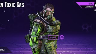 Apex legends mobile green toxic gas caustic skin 1st player to reedem😱#apexlegendsmobile #caustic