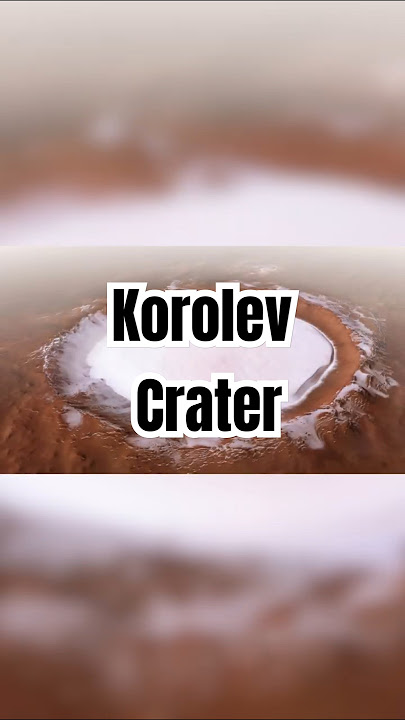 The Majestic Korolev Crater in Unprecedented Detail