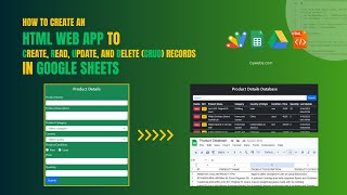 How to Create an Online Data Entry Form that can Perform CRUD Operations on Google Sheets