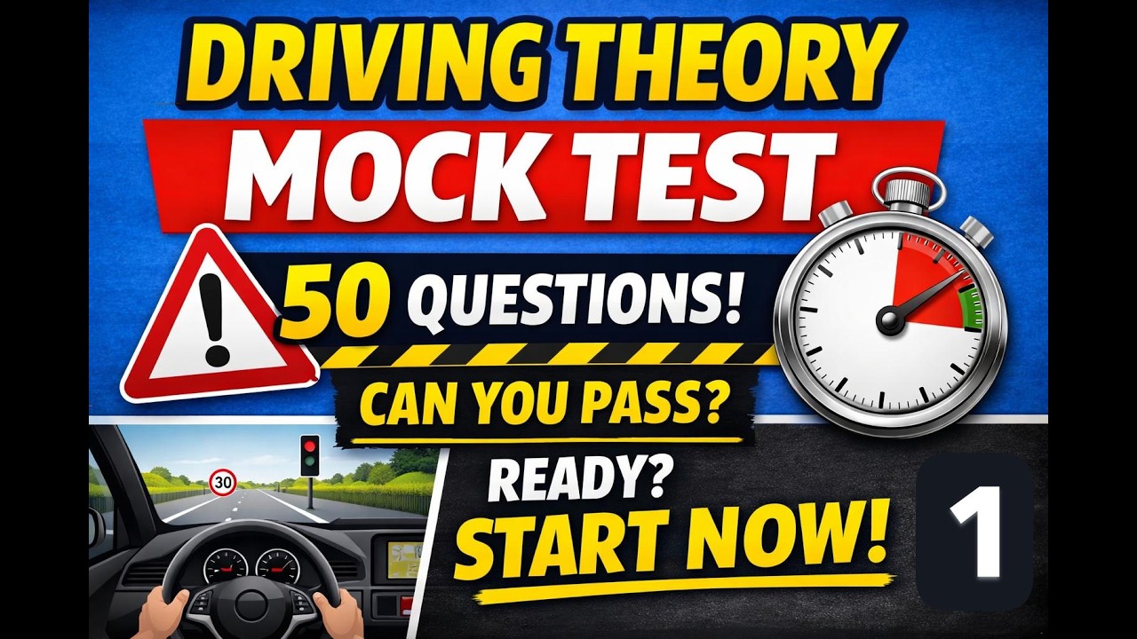 UK Driving Theory Test Practice 2026 | 50 Questions Mock Test with ...