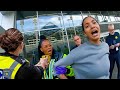 Shoplifter Karen Pulls Race Card at Airport Gets Instant Karma | Karens Getting Arrested By Police