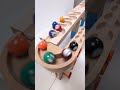 marble Run Race ASMR #122 Wooden Wave Course Colorful Marbles #marblerun #marblerunrace #asmr