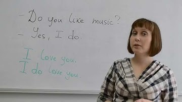 Video lesson 8 - Do & does - emphatic use