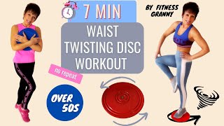 7 MIN WAIST TWISTING DISC WORKOUT – 9 new active exercises with TUMMY  TWISTER PLATE (no repeat) 