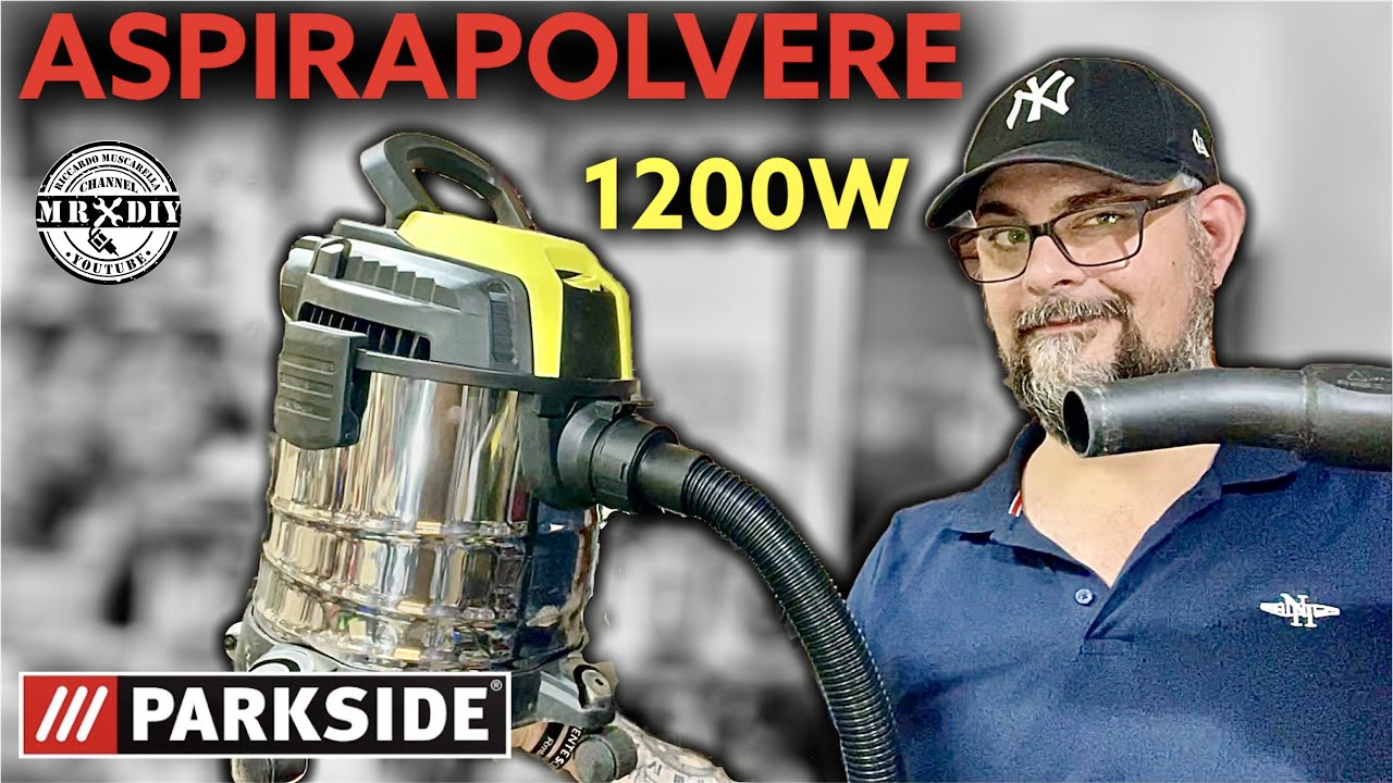 Aspirapolvere Parkside lidl 1200W aspiraliquidi. PWD 12 A1 