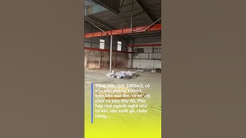 Cho thuê kho xưởng 1000m2 tại mặt tiền đường Phạm Văn Sáng, Hóc Môn