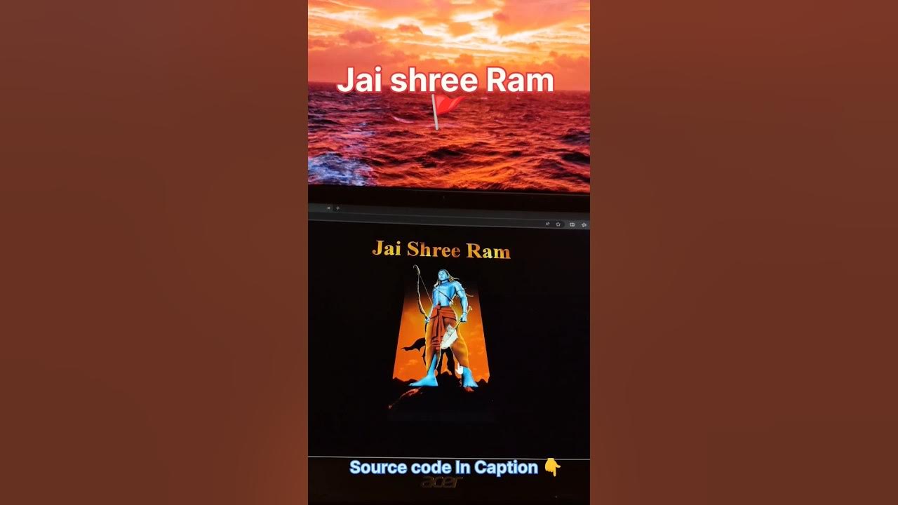 Jai shree ram theme page html css js religion shreeram ayodhya html