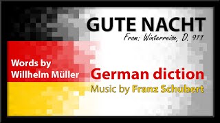 Gute Nacht, German Diction Schubert screenshot 1
