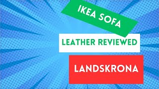 Ikea Landskrona Tan Leather Sofa Reviewed