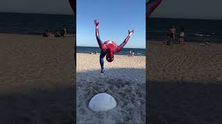 Spiderman backflip real stunt