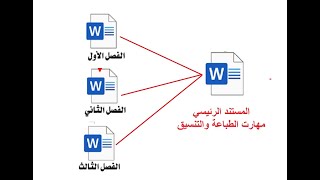 تجزئة وتقسيم ملف الوورد إلى عدة ملفات _ بدون برامج