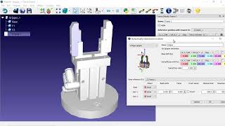 Two Jaw Grippers Mechanism In Robot Dk Simulation Software