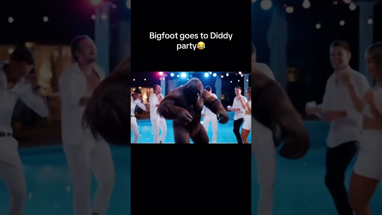 Bigfoot goes to Diddy party😂 