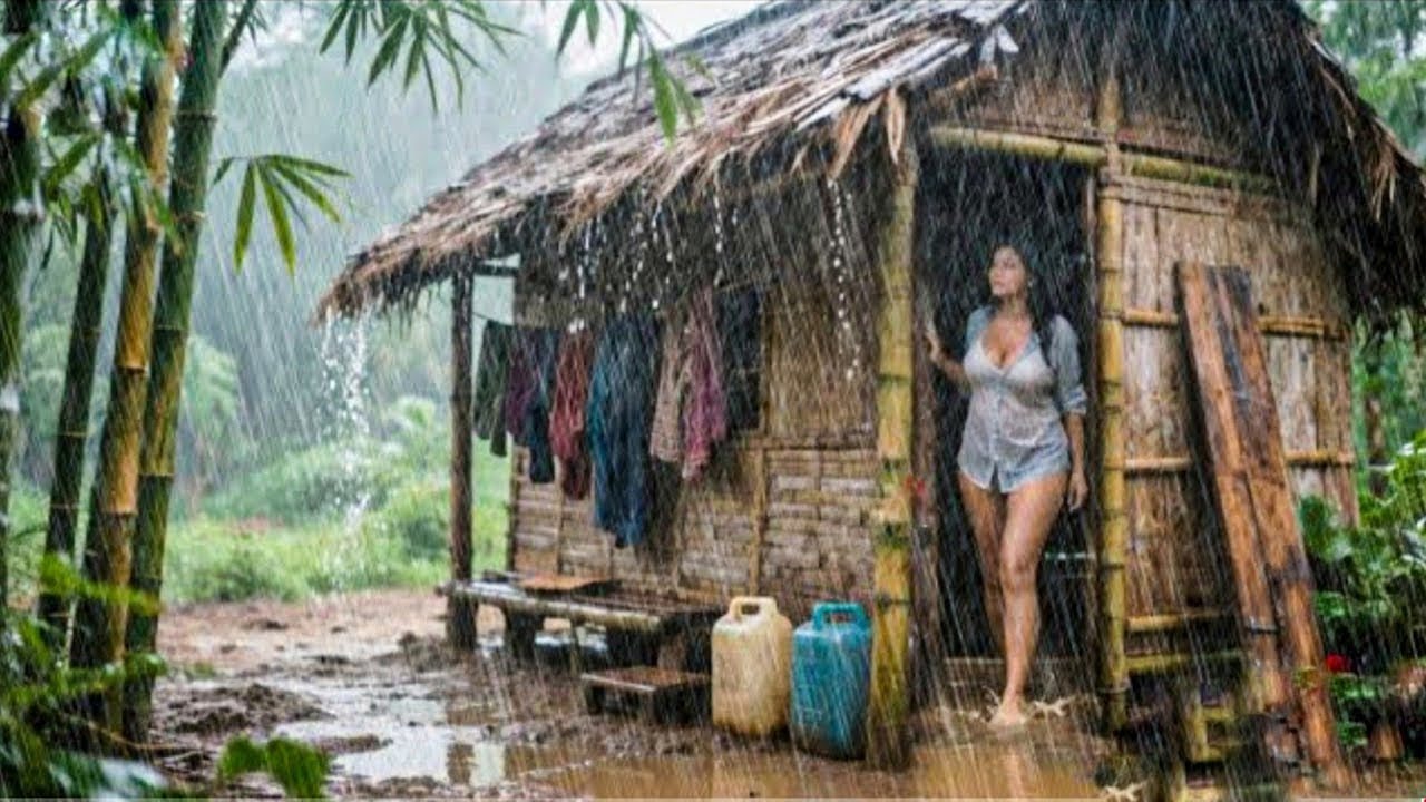 Real Nepali Mountain Village Life in the Rain |…