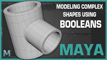 Maya 2018 3d Modeling Tutorial: Creating Complex Shapes Using Booleans in Maya