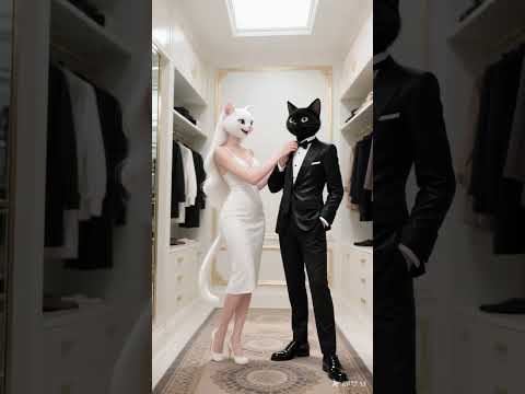 The white cat helped the black cat, only to be betrayed #cat #catstory