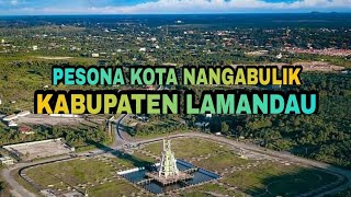 Kota Nangabulik /Kabupaten Lamandau 2021 (Drone View) perbandingan infrastruktur dan skyline