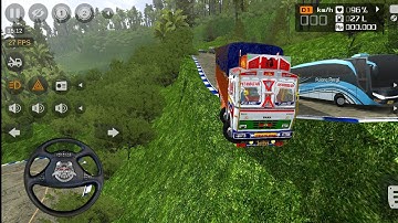 SKIMIM GHAT ROAD - TATA 4925c TRUCK MOD IN BUSSID - Bus Simulator Indonesia Gameplay