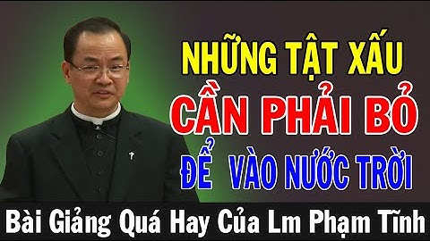 NHỮNG TẬT XẤU CẦN PHẢI BỎ ĐỂ VÀO NƯỚC TRỜI - Bài Giảng Quá Hay Của Lm Phạm Tĩnh | Ánh Sáng Lời Chúa