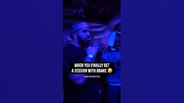 When You Finally Get A Studio Session With Drake