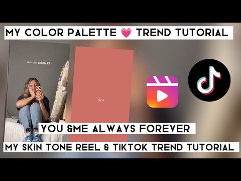 My color palette reel & tiktok trend tutorial  How to do you and me always  forever reel trend 