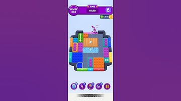 Color Block Jam | Level - 343 | Master Gaming Mind | MGM #trendingshorts #trending #puzzle #gaming