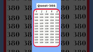 Found Hide Number #380 #optical #illusion #mindtest #shorts #trending #hide #number #puzzle #youtube