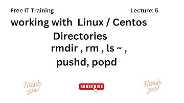 Lecture 5 : RedHat Linux / Centos -- working with directories