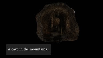 A cave in the mountains