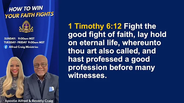 (Video frozen,  message is audible) Apostle Alfred...