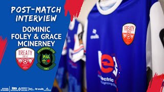 Dominic Foley & Grace McInerney | Treaty United 0 - 1 Peamount United | Post match interviews