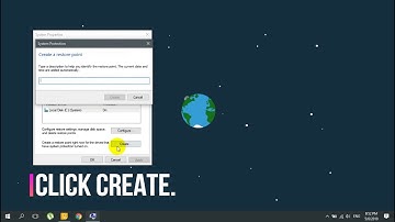 Creating System Restore Point on Windows Computer ( 7 , 8 , 10 )