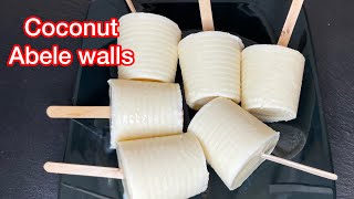 How To Make COCONUT ICE CREAM | COCONUT ABELE WALLS
