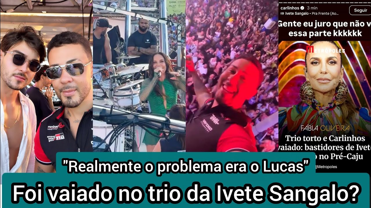 Quem era ele? Carlinhos Maia curte trio da Ivete Sangalo com novo namorado e desmente que foi vaiado