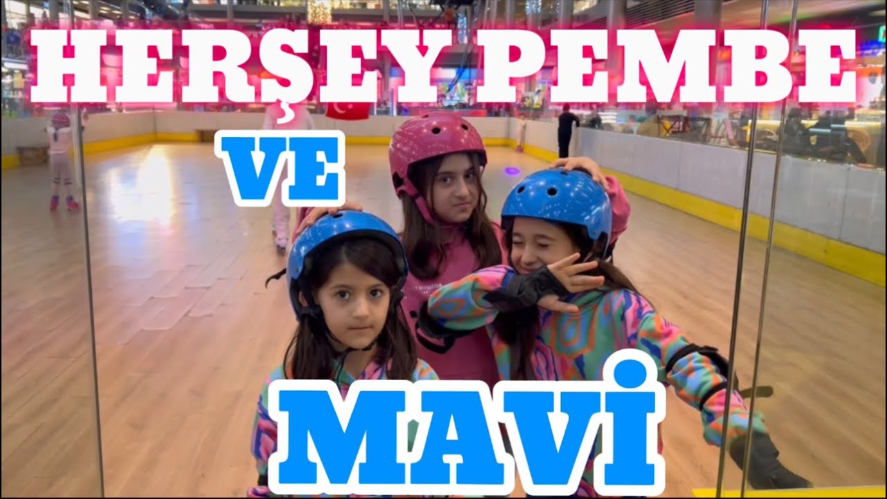 HER ŞEY PEMBE VE MAVİ! Alışveriş vlog!