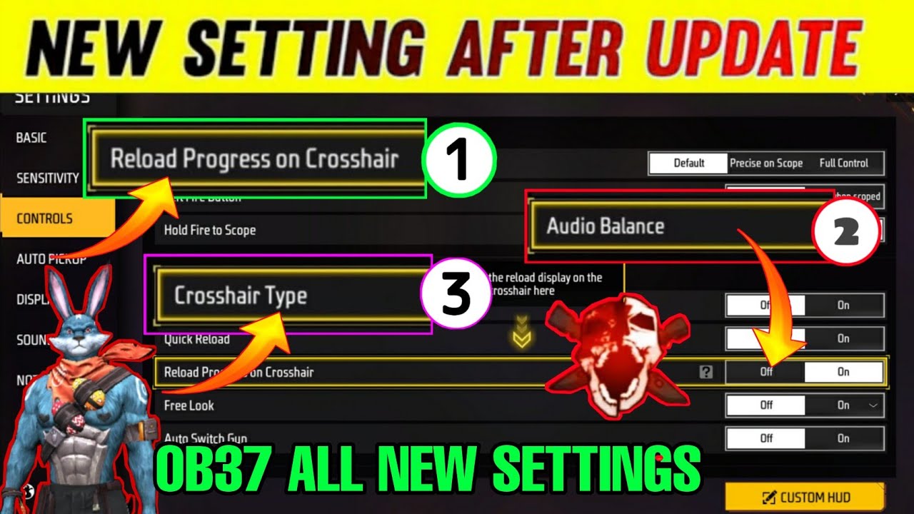 Free Fire New Setting After Ob36 Update | Free Fire Setting | Free Fire ...