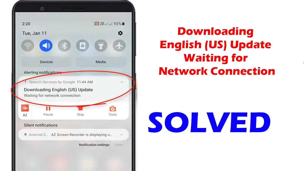 How Do I Stop Downloading English Us Update On Android Phone  